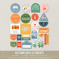 Image 1 of Autumn Days Elements (Digital)