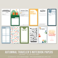 Image 1 of Autumnal Traveler's Notebook Papers (Digital)