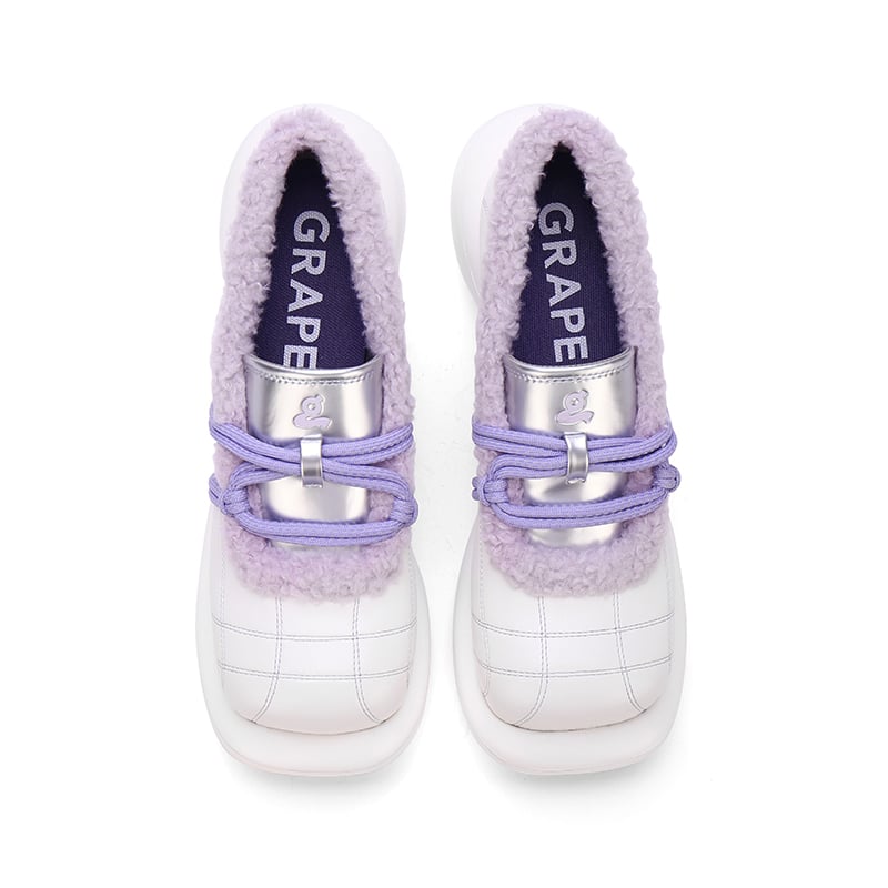 Image of White-purple platform shoes"magician"