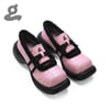 Pink-black platform shoes"magician"