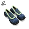 Shiny bear printing denim platform shoes"magician"