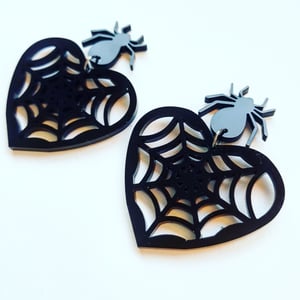 Image of Spider Web Earrings 