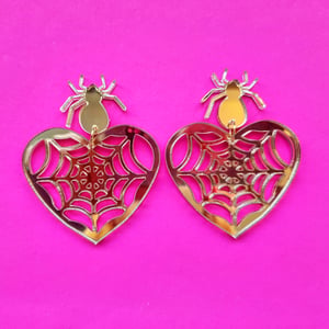 Image of Spider Web Earrings 