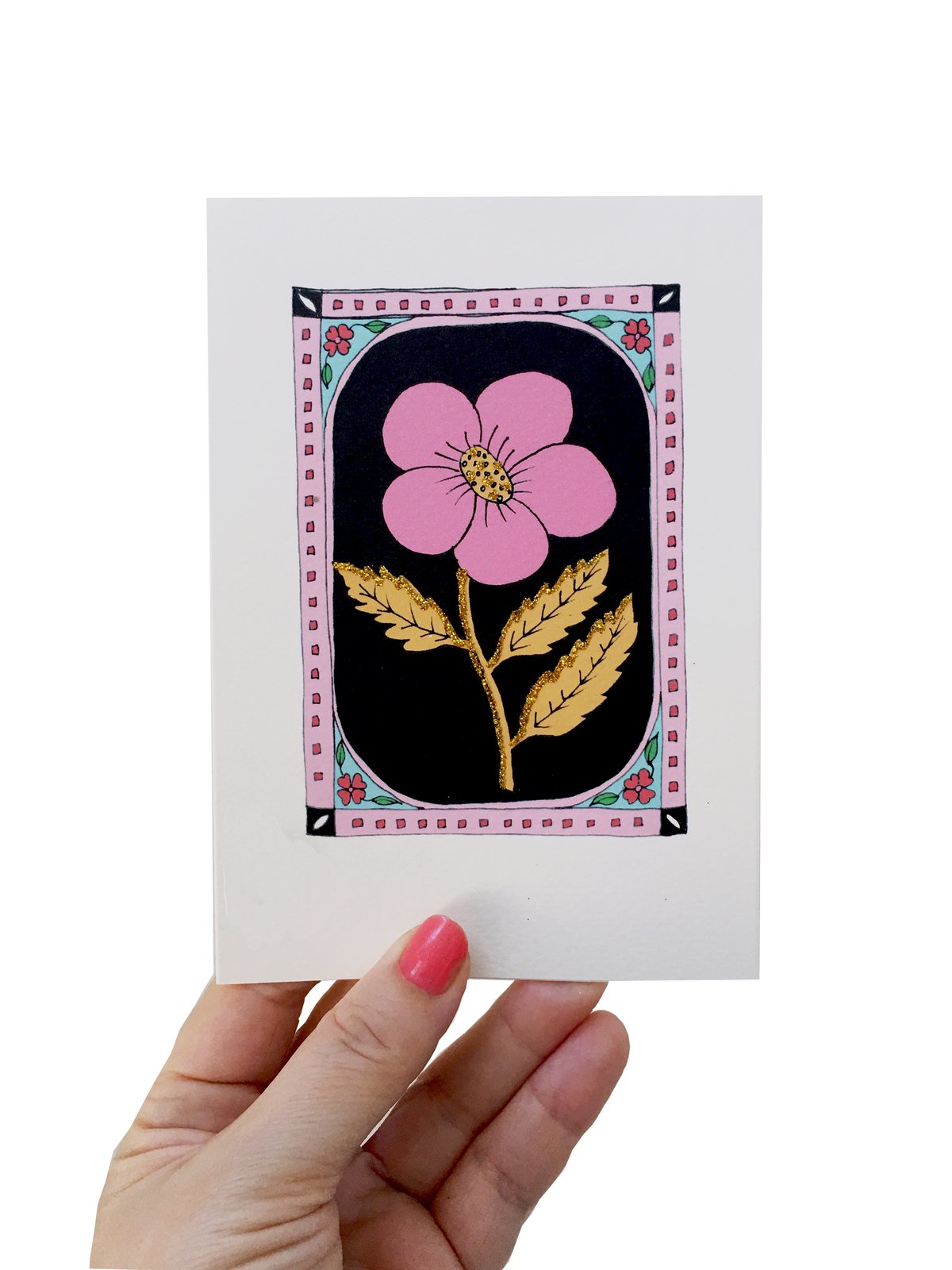 Flower India Card