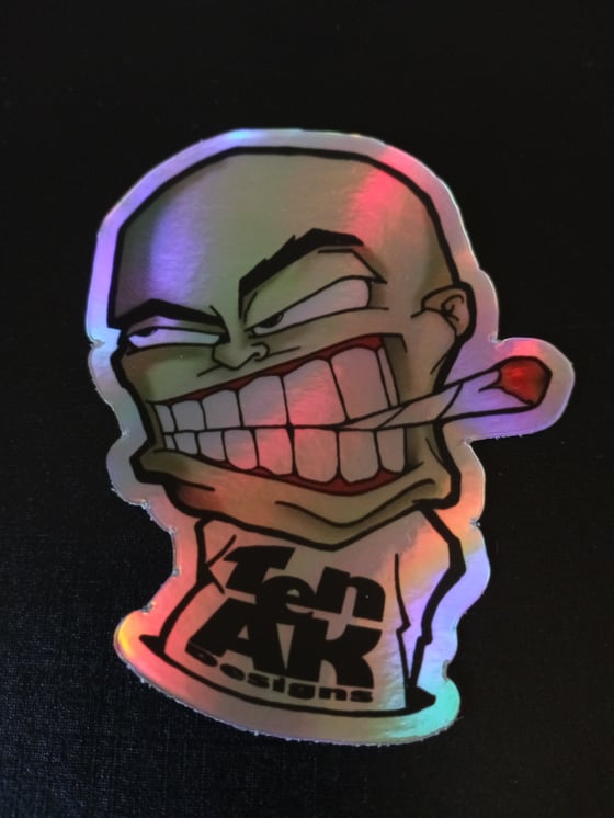 Image of Smoker Dude Hologram Sticker