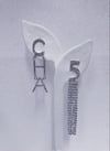 Silver N°5 Asymmetry Fashion Earrings 