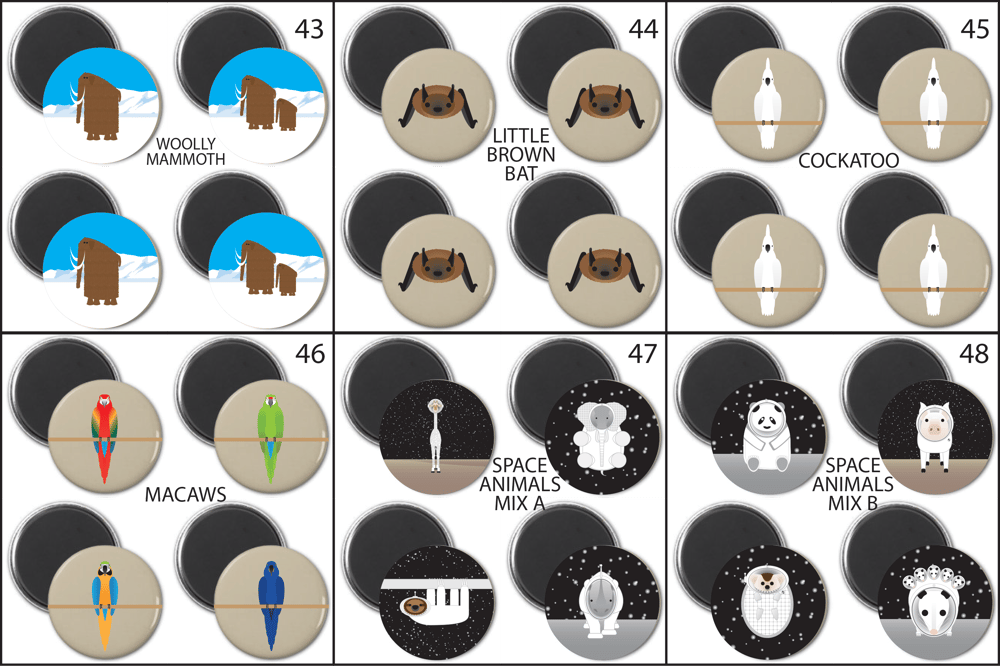 SIMPLY ANIMALS MAGNET SETS 25-48