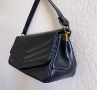 Image 2 of Vintage Chevron Leather Purse