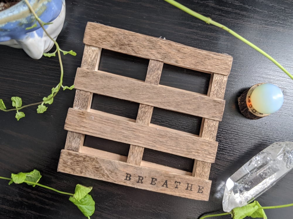 Image of Wooden Pallet Coasters (Customizable)