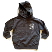 Image 2 of BORN TO BE WILD SWEATSHIRT (CHARCOAL GRAY)