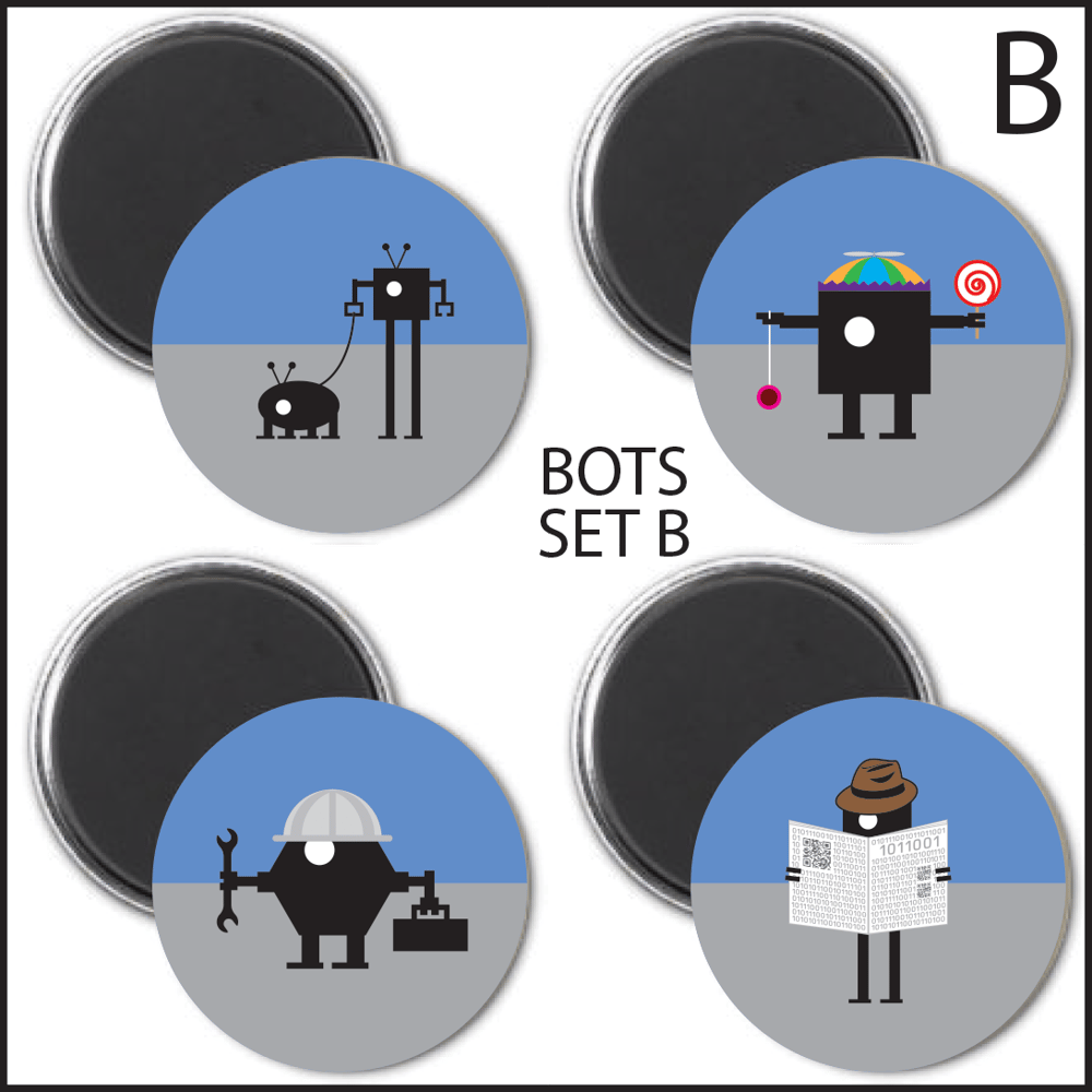 SIMPLY ROBOTS MAGNET SETS