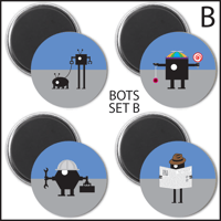 Image 2 of SIMPLY ROBOTS MAGNET SETS