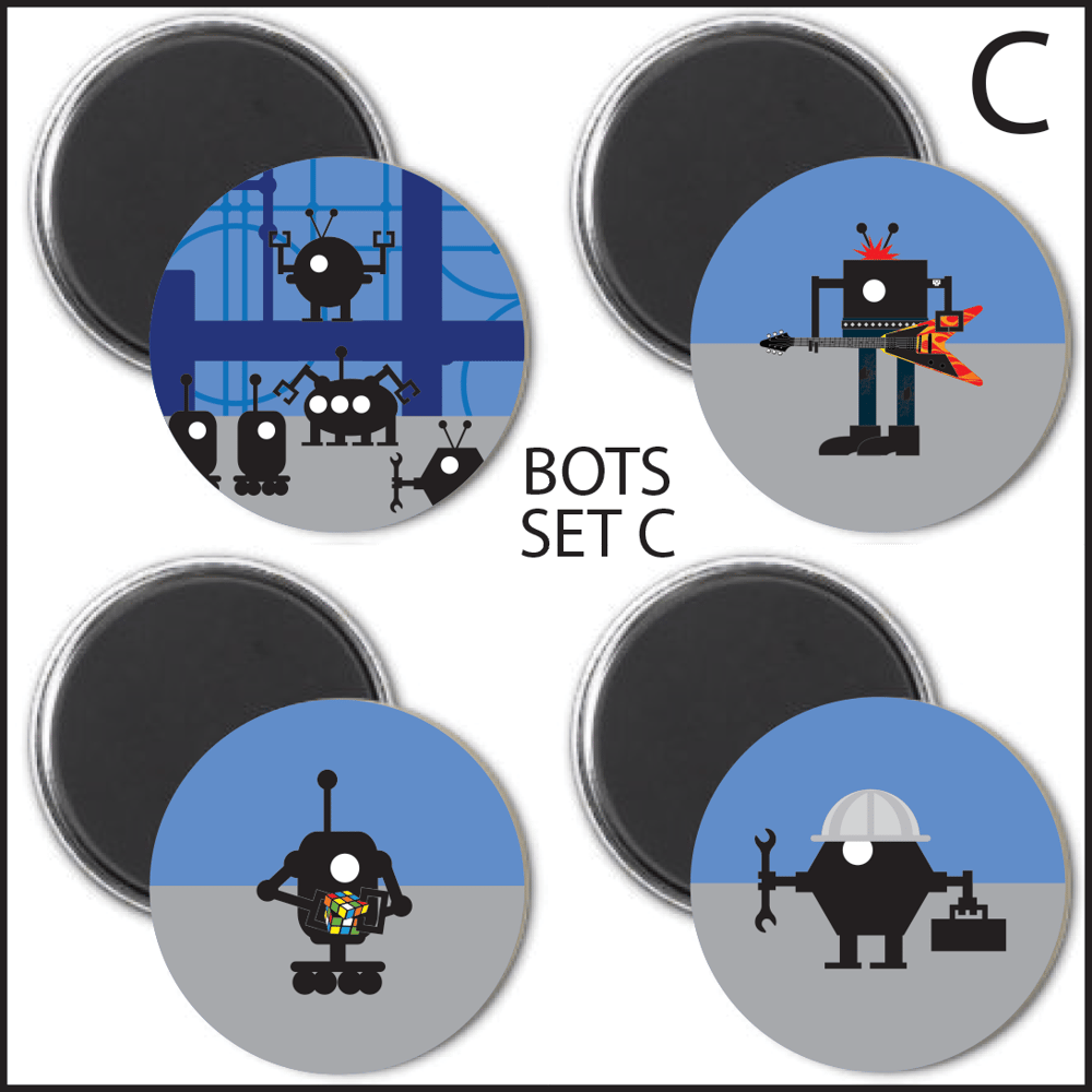 SIMPLY ROBOTS MAGNET SETS