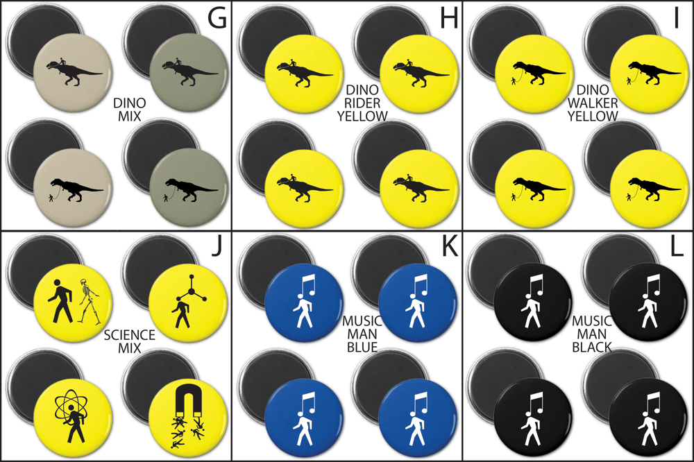 WALKING MAN MAGNET SETS