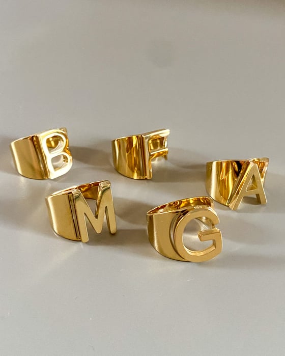 Image of ANELLO ACCIAIO MONOGRAM