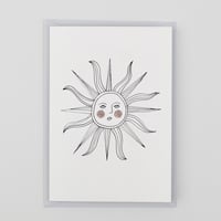 Image 1 of Sunface - Hand Finished Card