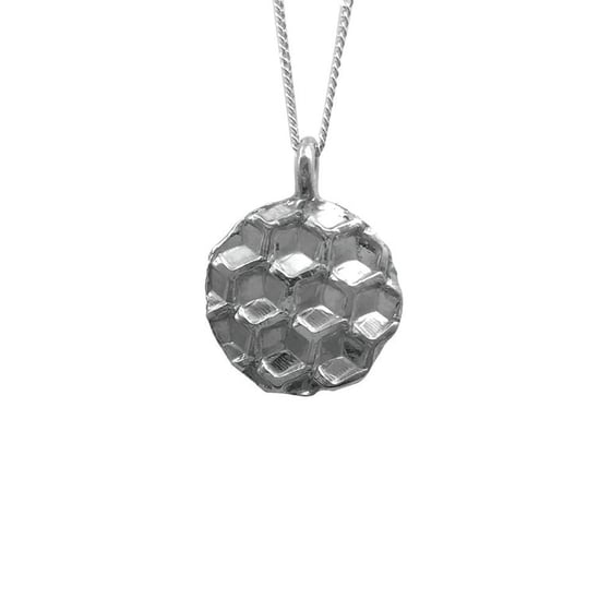 Image of Honeycomb Circle Necklace Medium