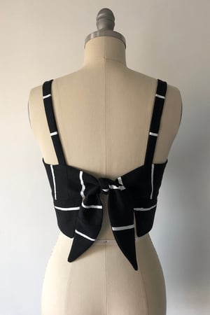 Image of Scoop Bustier - Painted Stripe