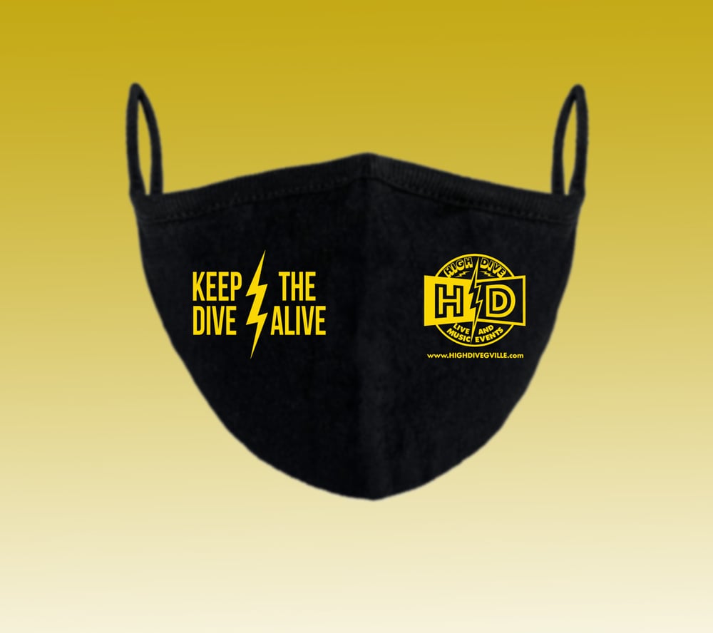 "Keep the Dive Alive" Cotton Earloop mask