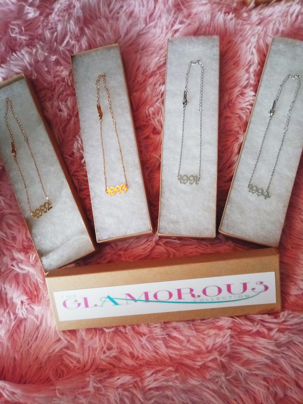Birthyear Anklet bracelet