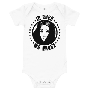 CHER baby onesie