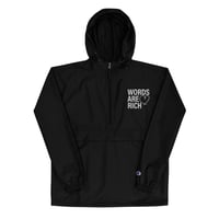 Image 1 of Words Are Rich x Champion Windbreaker