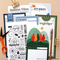 Image 2 of Autumnal Traveler's Notebook Papers (Digital)