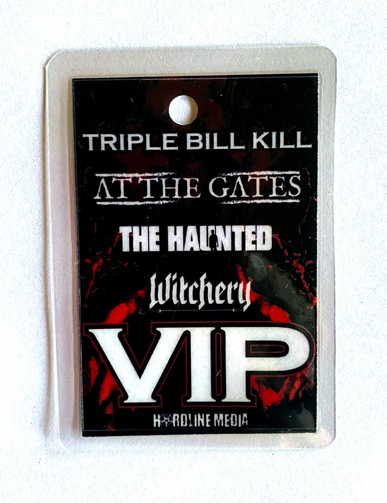 Image of AT THE GATES / THE HAUNTED / WITCHERY - Triple Bill Kill - Aussie Tour VIP Laminate