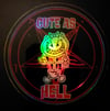 Peanut Cute As Hell Circle Holographic Sticker