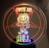 Peanut Cute As Hell Circle Holographic Sticker