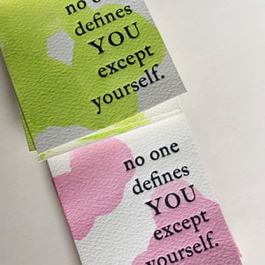 mini no one defines you