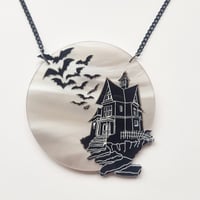 Image 2 of Haunted House Necklace - Pre-order