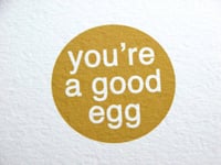 Image 3 of you're a good egg-single folded card