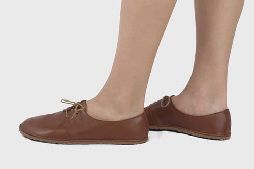 Image of Bliss flats in Tobacco brown