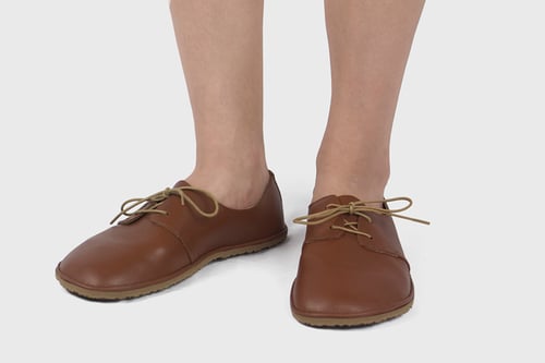 Image of Bliss flats in Tobacco brown