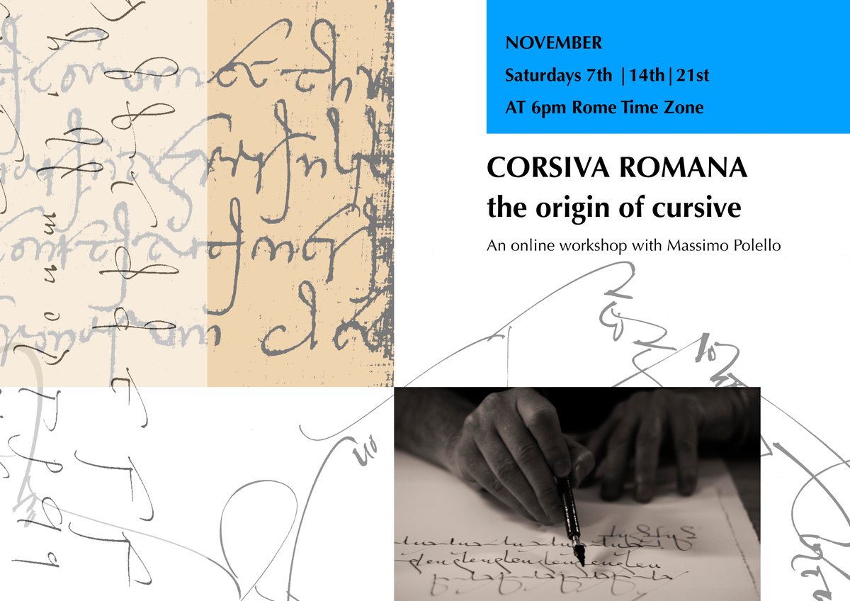 CORSIVA ROMANA | the origin of cursive (recorded videos lessons)