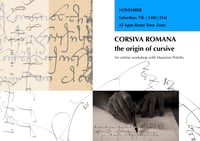 CORSIVA ROMANA | the origin of cursive (recorded videos lessons)