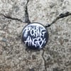 Button: Fucking Angry - schwarz