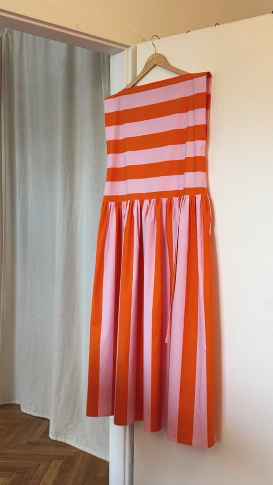 Image of n a n o v o šaty na zaväzovanie ruffle 001 / LIMITED 2 PIECES / 100% bavlna