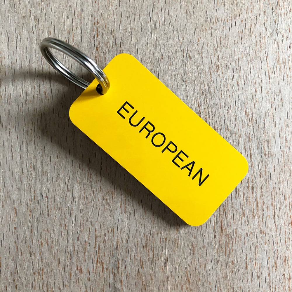 Image of EUROPEAN KEYING IN YELLOW + BLACK