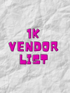 1k a day vendor list