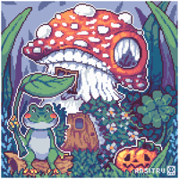 Image 1 of Froggy Mushroom Cottage - digital download only