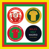 PACK OF 4 STICKERS