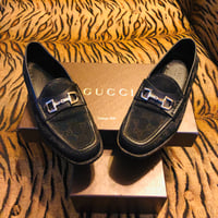 Gucci GG Monogram Horsebit Loafers *VINTAGE* Sz 7