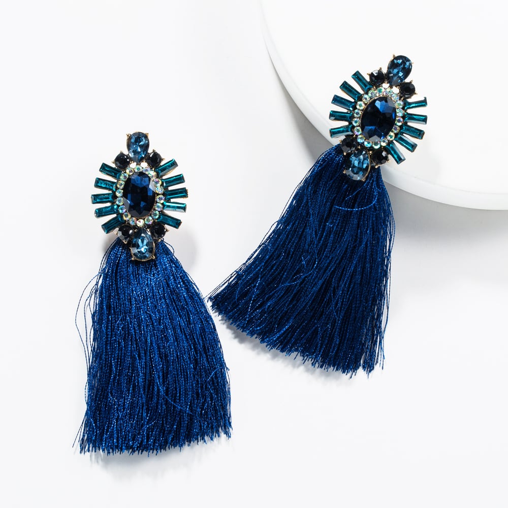 Image of Rhinestone Earrings 