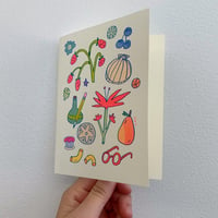 Image 4 of Watermelon and Seashell Greeting Cards 