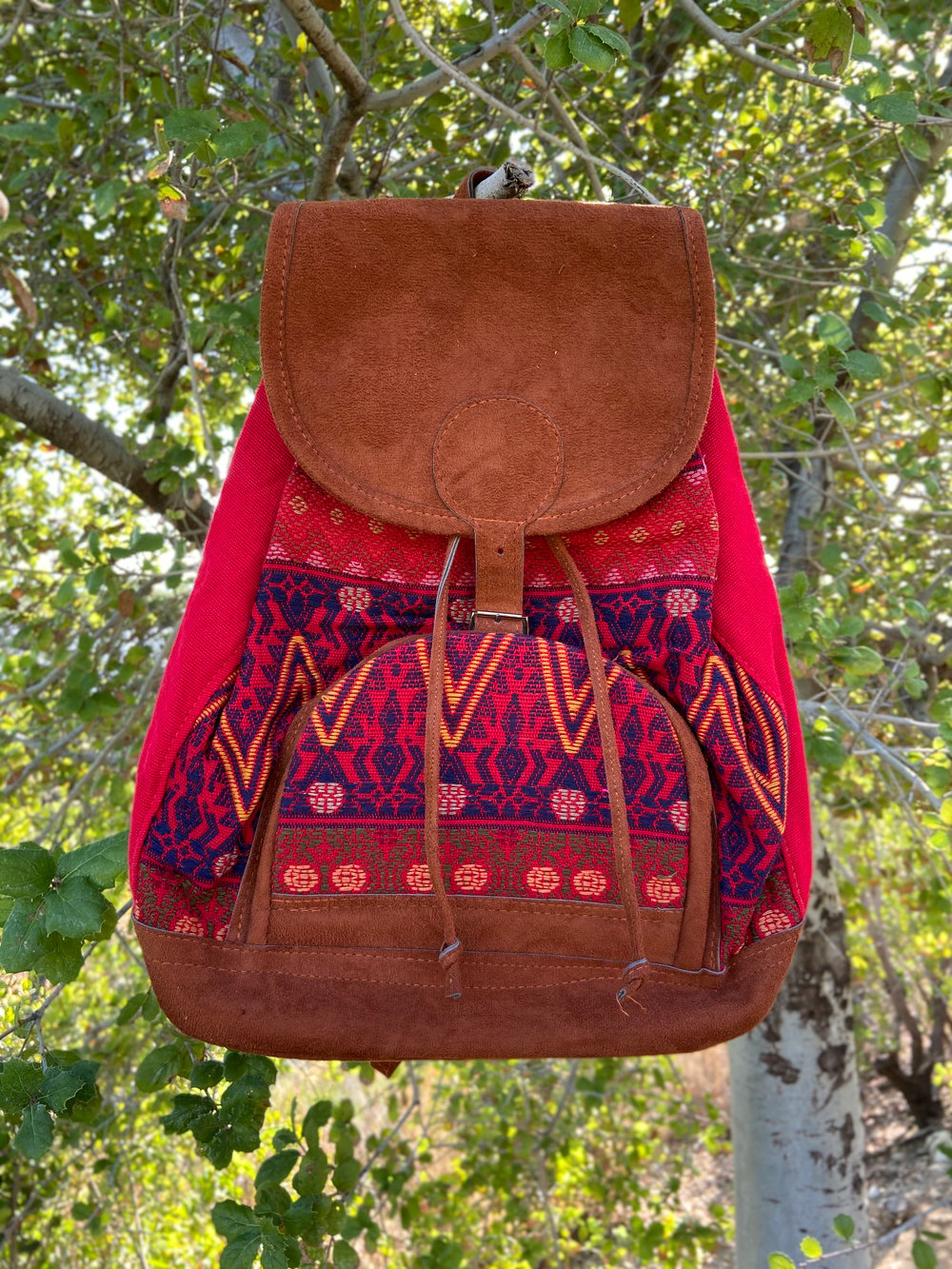Large Woven Backpack 