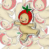 Strawberry baby sticker