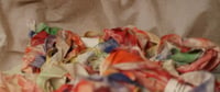 Image 4 of Tie dyed rainbow crinkle ribbon