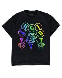 CLOWN TEE (BLACK/RAINBOW)